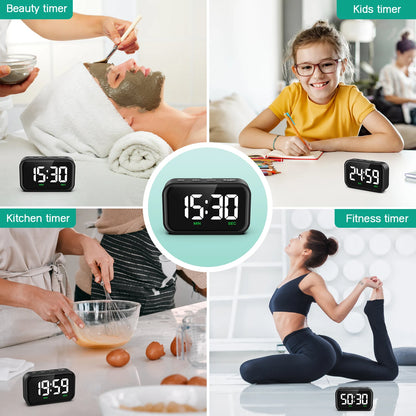 ORIA Magnetic Kitchen Timer for Cooking with Count Up Countdown Digital Timer Battery Powered for Classroom, Teacher, Kids