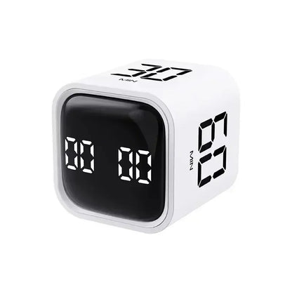 Productivity Timer Productivity Cube Timer Gravity Sensor LED Display 4 Preset Time Kids Time Management Kitchen Countdown Timer