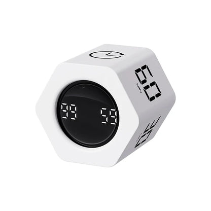 Productivity Timer Productivity Cube Timer Gravity Sensor LED Display 4 Preset Time Kids Time Management Kitchen Countdown Timer