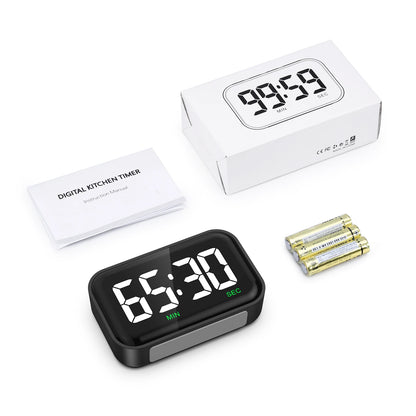 ORIA Magnetic Kitchen Timer for Cooking with Count Up Countdown Digital Timer Battery Powered for Classroom, Teacher, Kids